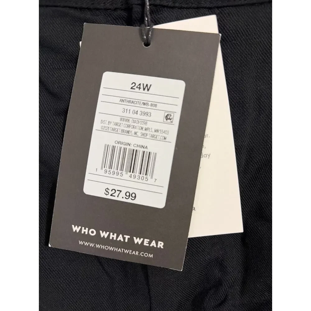 Who What Wear Black  Shorts 24W Plus Size Casual Summer